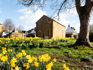 Heritage Centre, with market cross and stocks