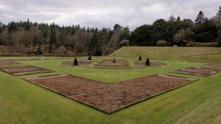 The formal gardens