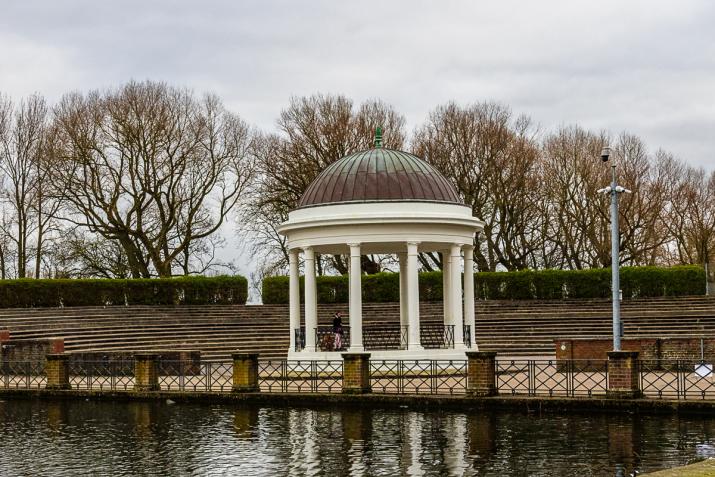 The band stand and amphitheatre