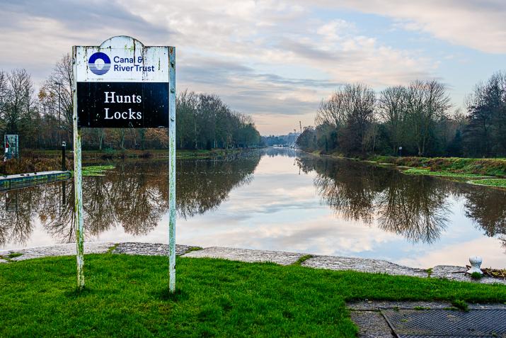 View up River Weaver from locks