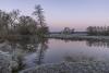 Newark Priory across the Wey Navigation