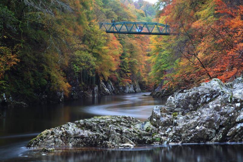 Killiecrankie soldier's leap image from National Trust for Scotland website