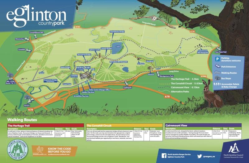 Eglinton Country Park map