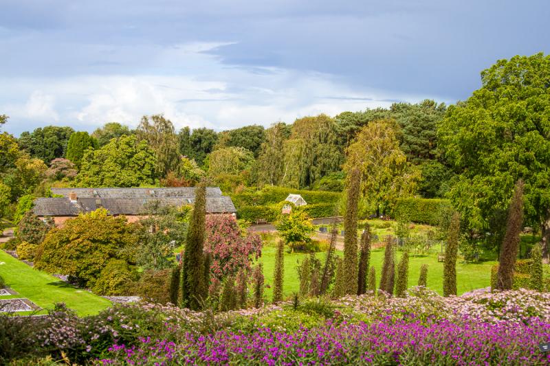 General view over Ness Botanic Gardens