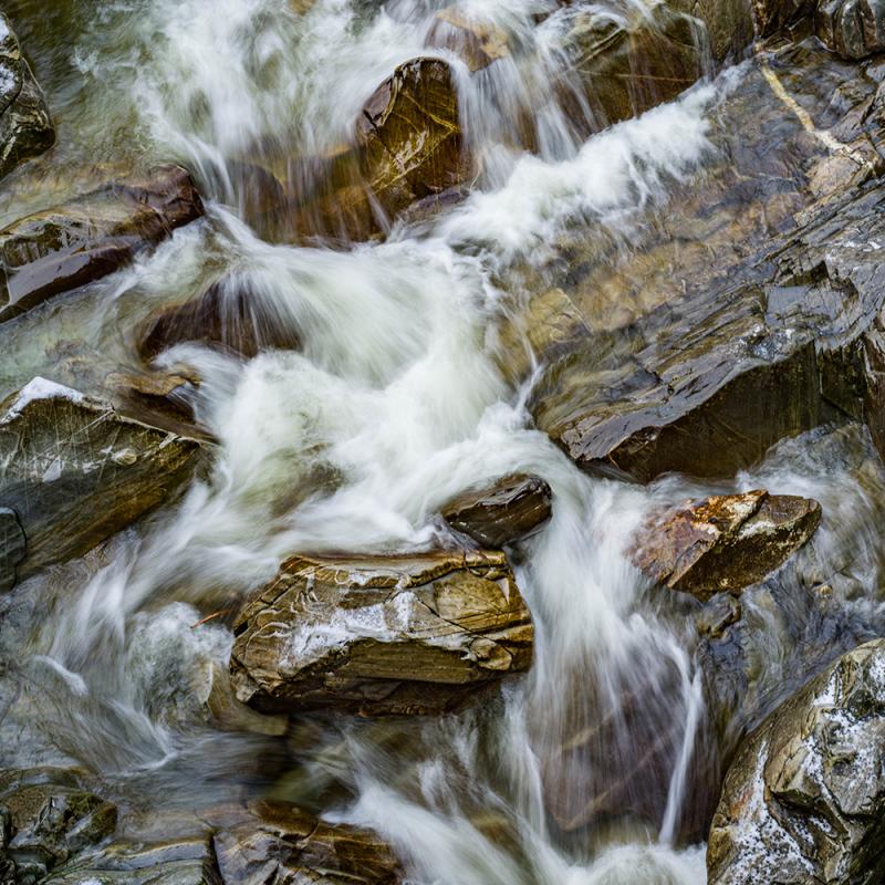 Flow…the River Esk in flow behind the Blue Door