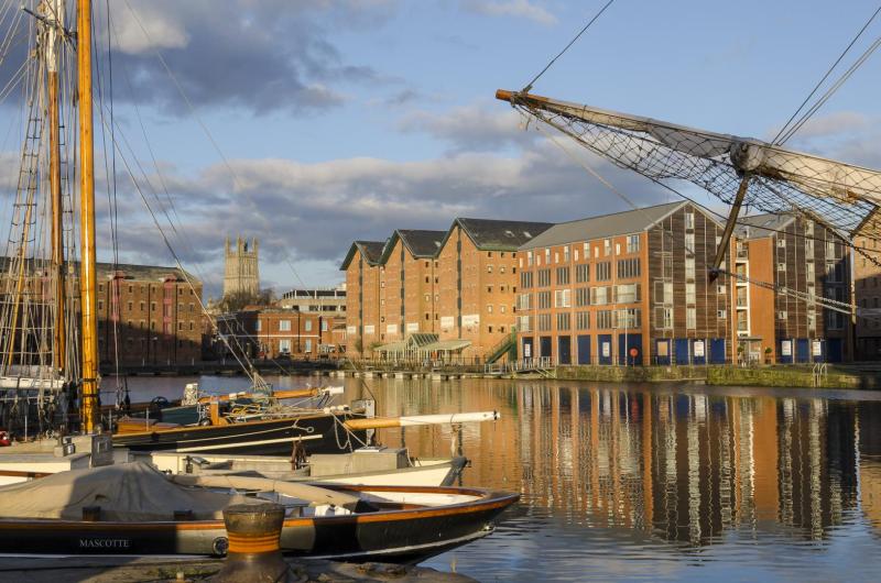 Gloucester Docks from Neilsen's drydock