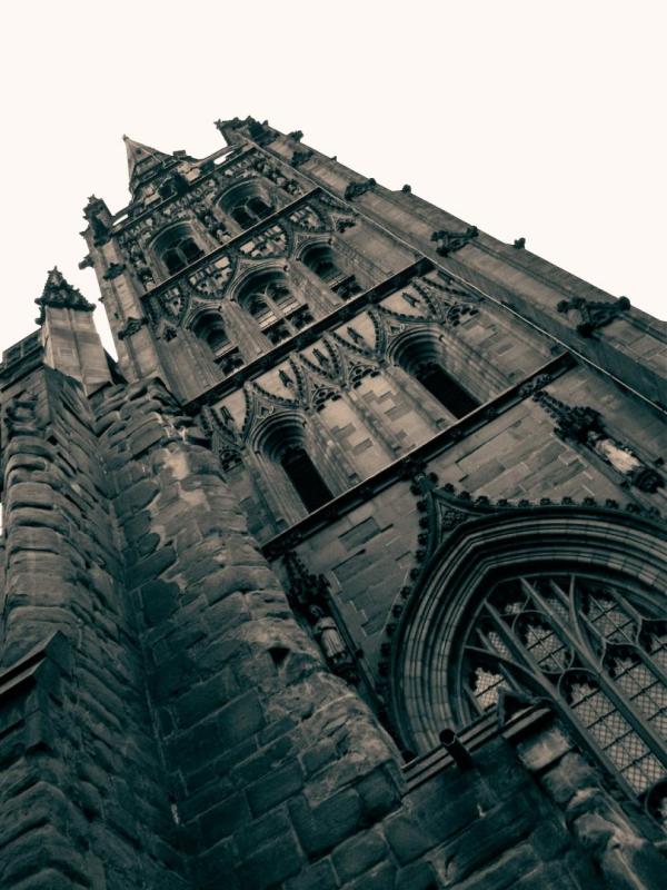 Coventry old cathedral spire