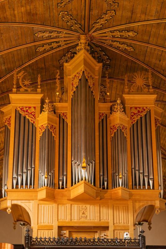 The organ in Kings College Chapel, Aberdeen